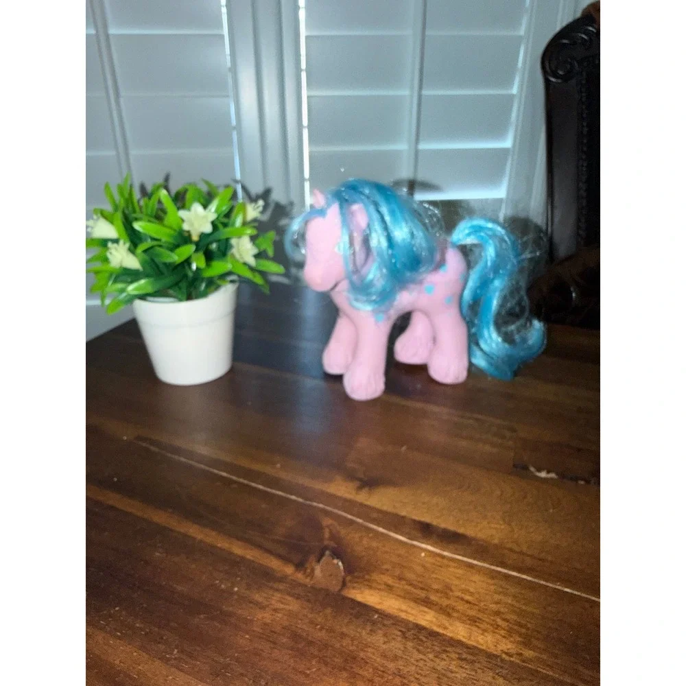 Vintage My Little Pony G1 Daddy  Bright Blue Hair Hasbro 1987 Toy